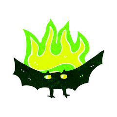 cartoon spooky vampire bat