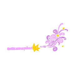 cartoon magic wand