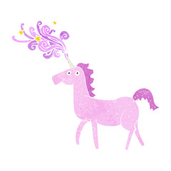 cartoon magical unicorn
