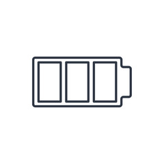 outline icon of battery
