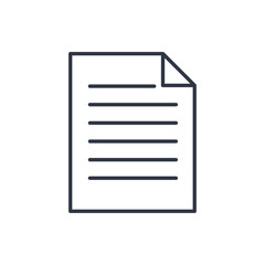 outline icon of document