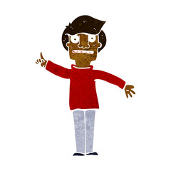 cartoon man asking question