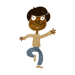 Obraz premium cartoon dancing man