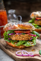 Frischer Veganer Burger