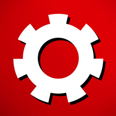 gears isolated object , technical, mechanical illustration