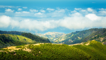 Naklejka na ściany i meble Mountains landscape