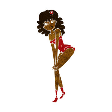 recommend clip art: cartoon woman in lingerie