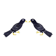 cartoon crows