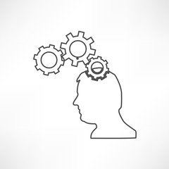 Gear head icon