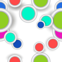 Seamless backgrounds with colored circles