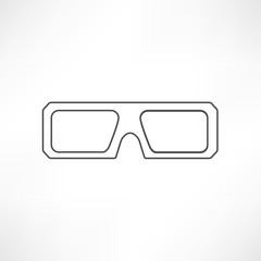 3d glasses icons