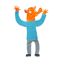 cartoon happy fox man