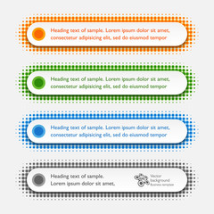 Infographics Web Banner & Label Design