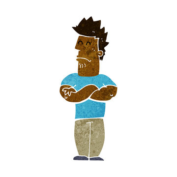 recommend clip art: cartoon sulking man