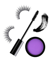 Cosmetics set isolated on white background