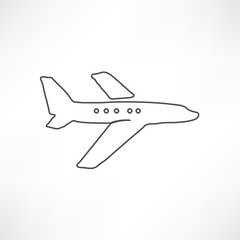 Fototapeta na wymiar airplane symbol