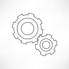 gears isolated object , technical, mechanical illustration