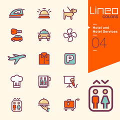 Lineo Colors - Hotel and Hotel Services icons