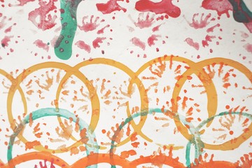 Colorful painted background