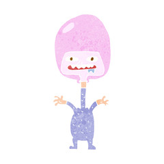 cartoon space alien