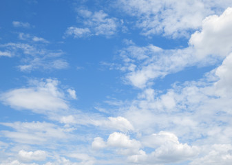 Fototapeta na wymiar Sky background (41) - Blue sky background and clouds