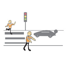 traffic light, illustrator