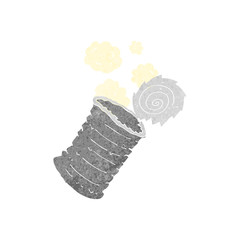 cartoon old tin can