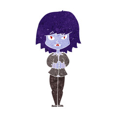 cartoon vampire woman