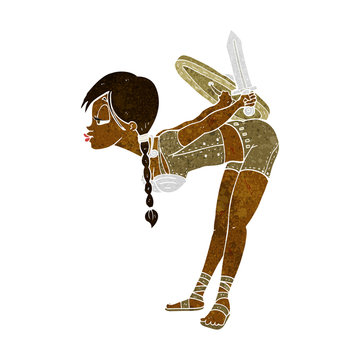 recommend clip art: cartoon viking girl bowing