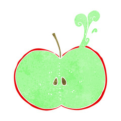 cartoon sliced apple