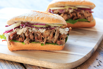 Pulled pork sandwich