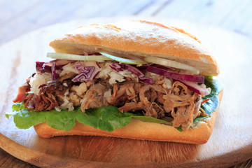 Pulled pork sandwich