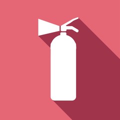 Icon leaf with a long shadow