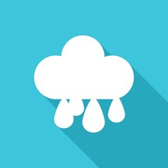 Drop icon on long shadow