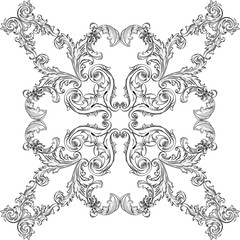 Baroque rosette