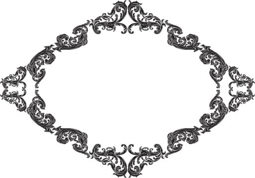 Baroque frame with acanthus