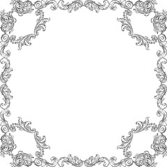 Victorian baroque nice square art frame