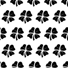 Black clover seamless pattern background