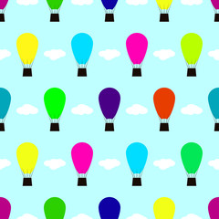 Ballon seamless pattern background