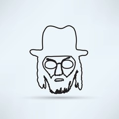 Person with glasses