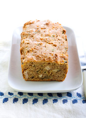 Cheesy herb bread with chicken