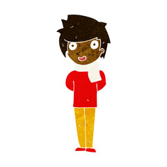 cartoon friendly man
