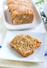 Cheesy herb bread with chicken