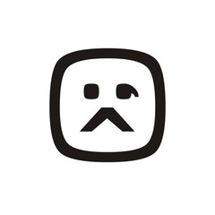 Upset emoticon,smail