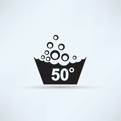 Set of washing symbols icon