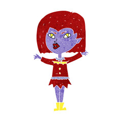 cartoon vampire girl