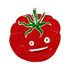 cartoon happy tomato