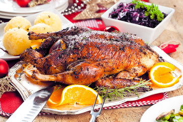 Weihnachts Ente mit Knödel 