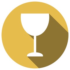 trophy icon with long shadow