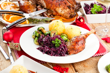 Weihnachts Ente mit Knödel 
